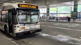 The Bee-Line System: 2009 NABI 40-LFW Hybrid #242 On Route 5 @ White Plains Transcenter