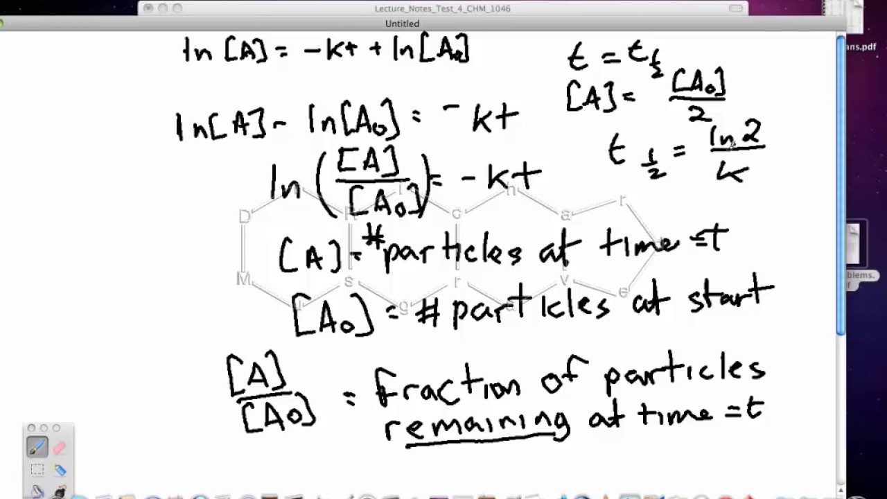 Half Life Calculations - YouTube