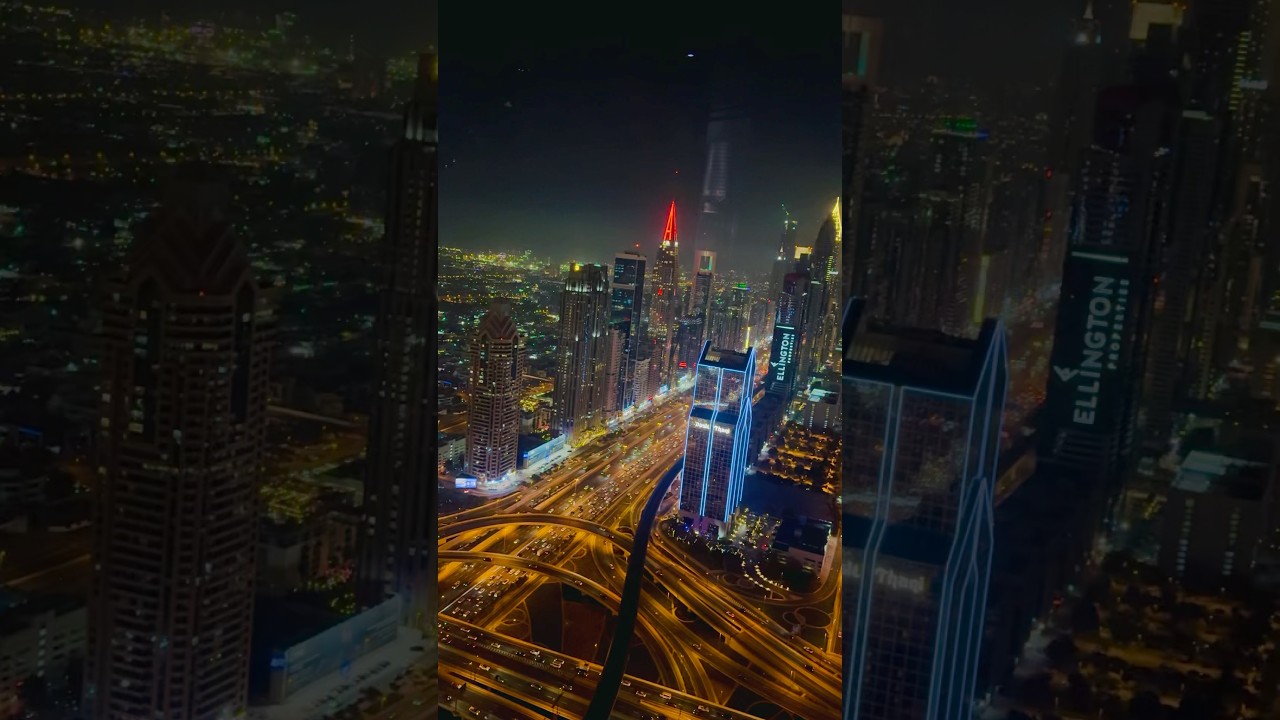Night View Downtown DUBAI 🇦🇪✨🤩 