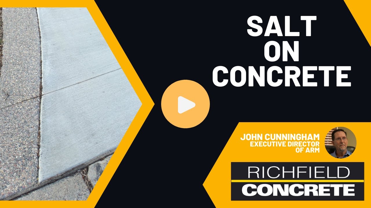When Should I Put Salt on My Concrete? Richfield Blacktop YouTube