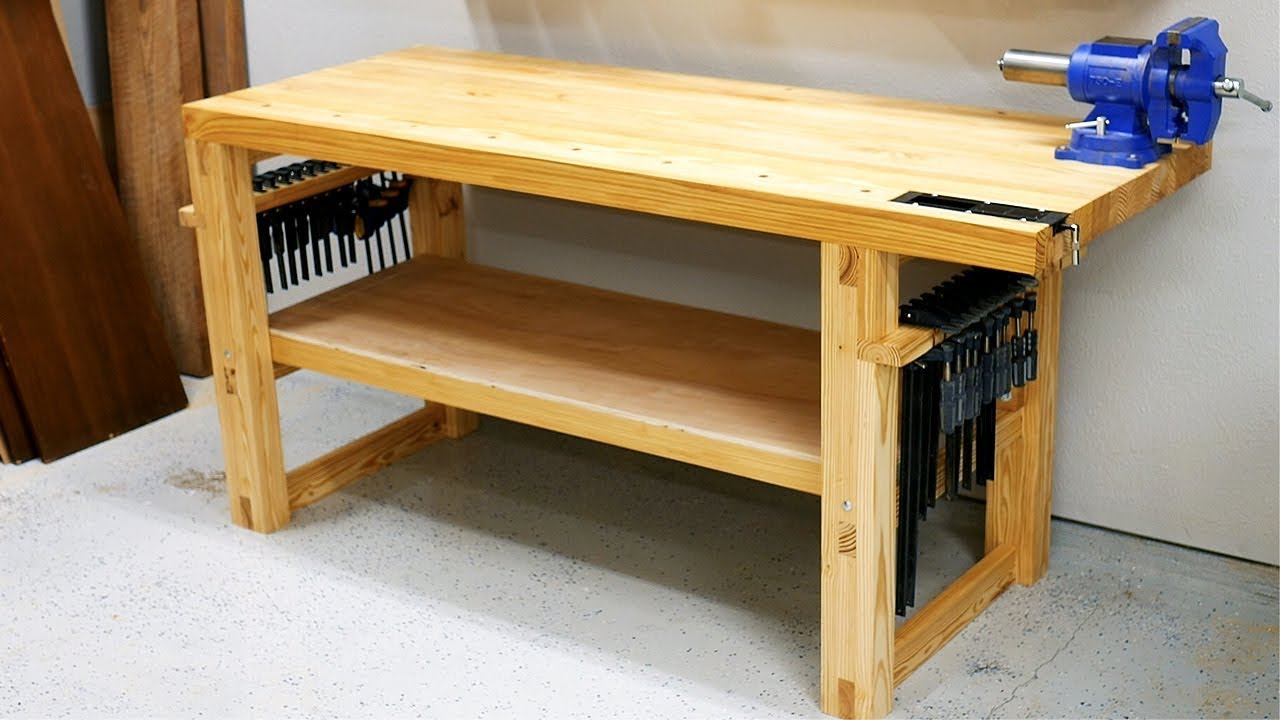 Workbench with Pop Up Bench Dogs 