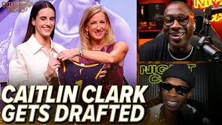 Shannon Sharpe \& Chad Johnson react to Caitlin Clark being selected 1st in WNBA Draft | Nightcap