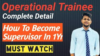 Become Hotel Supervisor After Doing Hotel Management | Operational Trainee Program Complete Detail |