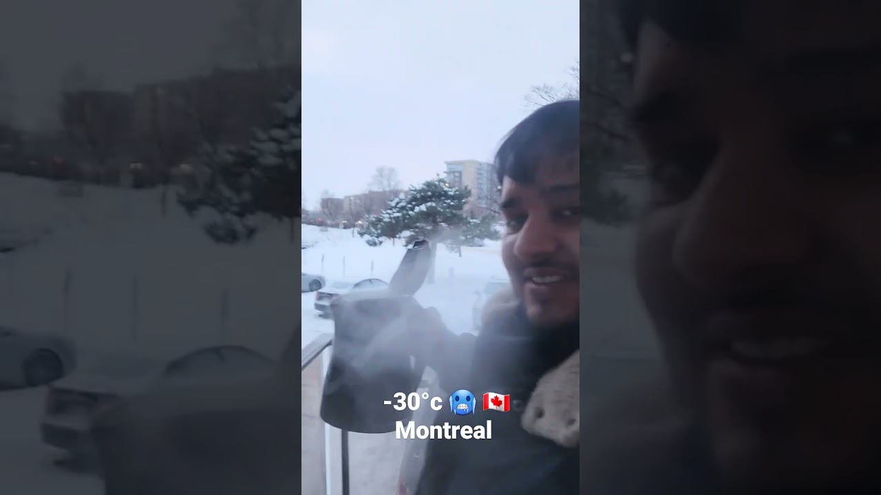 -30°c In Montreal Freezing 🥶 Day After 14 Years