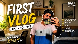 Day 1 of My Daily Routine Vlog 🔥 | New Journey Begins
