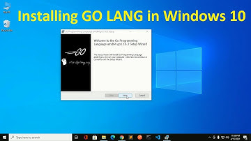 How to install GO Programming Language in Windows 10 | Go | GoLang