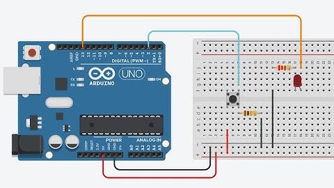 Tinkercad, arduino, 4 урок. Подключаем кнопку
