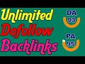 🔥New Unlimited Dofollow BackLinks [Instant Approval HQ] DoFollow Backlinks 2020