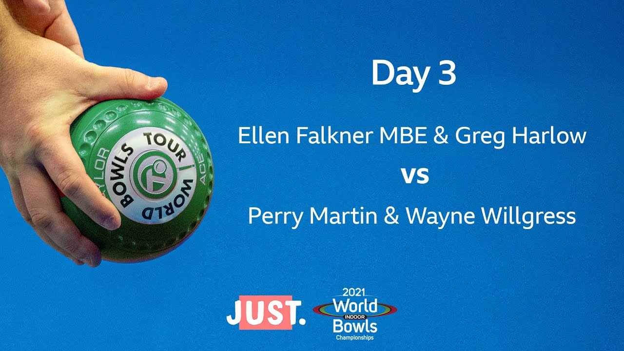 21 World Indoor Bowls Championships Day 3 E Falkner Mbe G Harlow Vs P Martin W Willgress Youtube