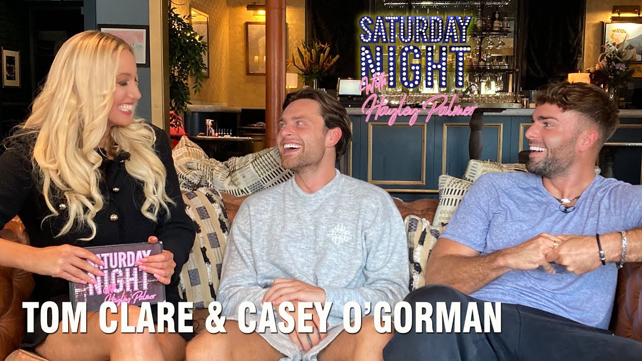 Tom and Casey from Love Island on Saturday Night With Hayley Palmer