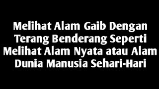 Cara Melihat Alam Gaib-Langsung Aktif