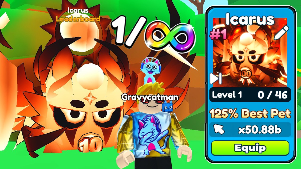 I GOT WORLDS FIRST ICARUS in Tap Simulator!! (NEW LEADERBOARD PETS)
