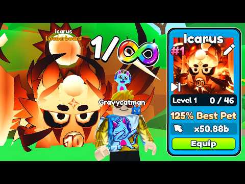 I GOT WORLDS FIRST ICARUS in Tap Simulator!! (NEW LEADERBOARD PETS)
