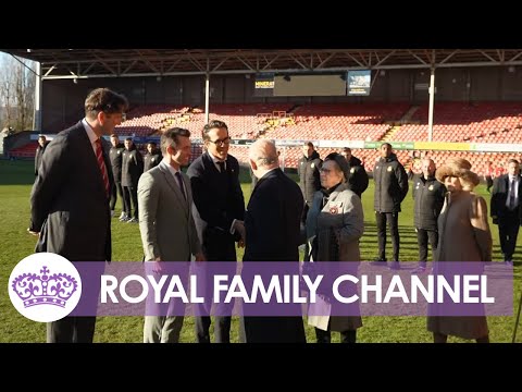 Charles and camilla meet ryan reynolds at wrexham afc