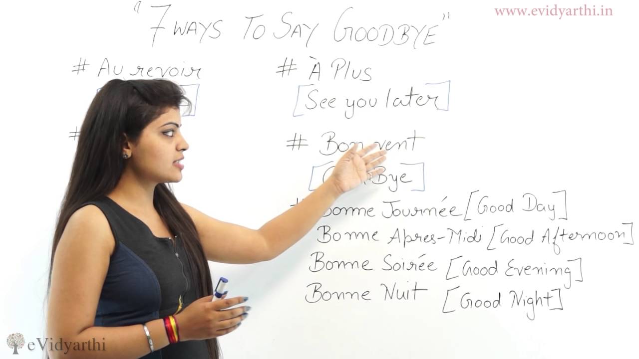 Ways To Say Goodbye In French Basic French Institute YouTube