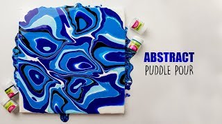 Abstract Puddle Pour Pouring Art
