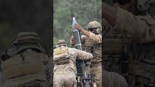 UNREAL POWER! 120mm Heavy Mortar Erases the Target 💥 #Military #LiveFire #Shorts #army