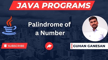 💥Palindrome of a given number ☕ Java Interview Programs 👨‍🎓 Campus Interview Programs 🎁👩‍🏫 Java Jobs