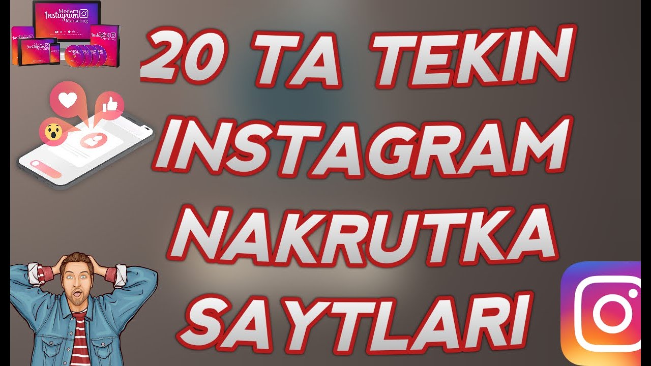 Tekin Instagram nakrutka saytlari juda ko'p - YouTube