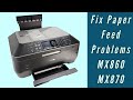 Canon Pixma Paper Feed Problems Resolved MX860 MX870