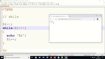 Estrutura de repetição while em PHP