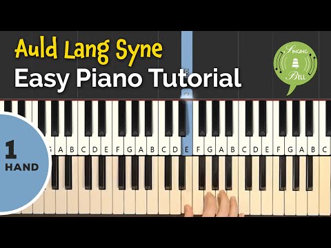 Auld Lang Syne on Piano | Easy Piano Tutorial