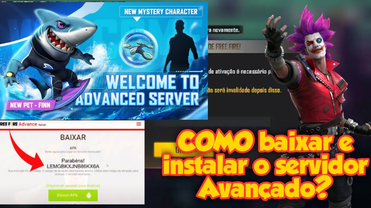 INÉDITO! CONSIGA AGORA FAZER PRÉ CADASTRO NO SERVIDOR AVANÇADO & SER  APROVADO NO FREE FIRE! 