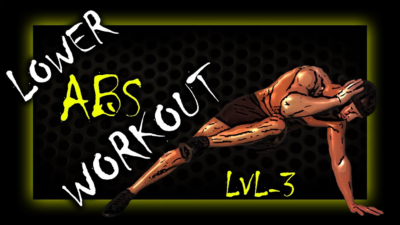 Lower ABS workout level3 Timer + Music Version No Equipment