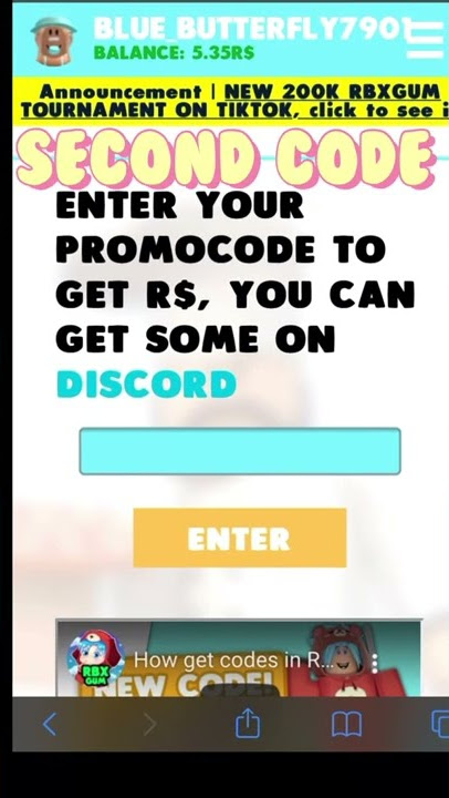 RbxGum code Full video in  link👇👇 