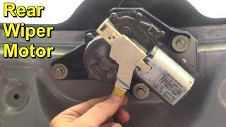 Rear Wiper Motor Removal and Refitting  Nissan Micra K12