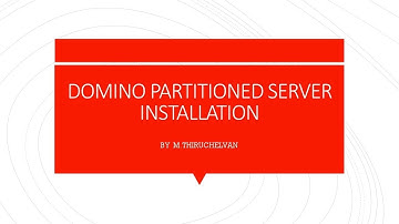 Domino Partitioned Server Installation