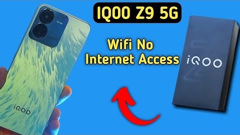 Wi-Fi connected but no internet access IQOO Z9, Internet not working even when Wi-Fi is connected