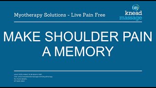 Massage Brisbane City – shoulder and neck stretch (levator scapula stretch)