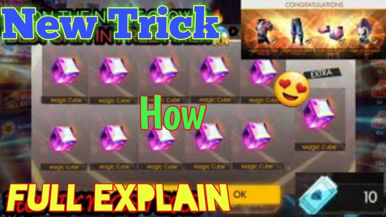 Free Fire Magic Cube only 1 Spin 2020 Tips And Trick