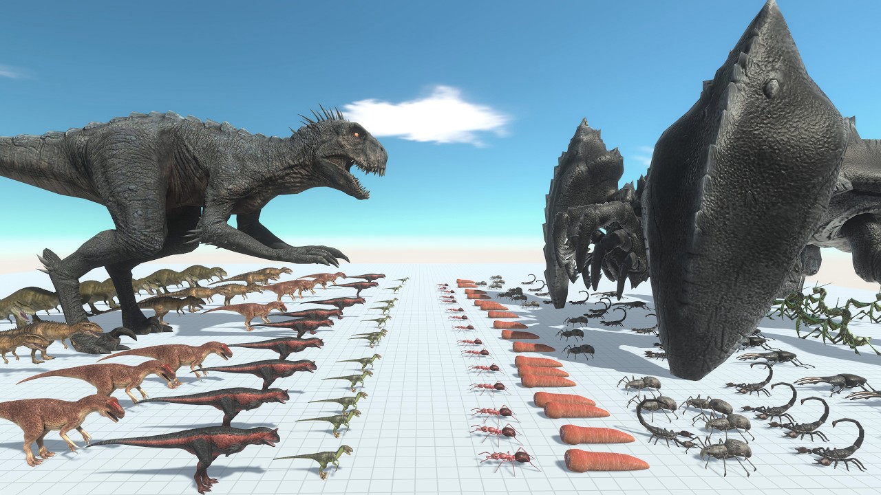 Primal War — Scorpios Rex Leads Carnivorous Dinosaurs vs Giant Invertebrate Army