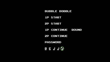 NES Bubble Bobble Password Nomal Mode Round 015