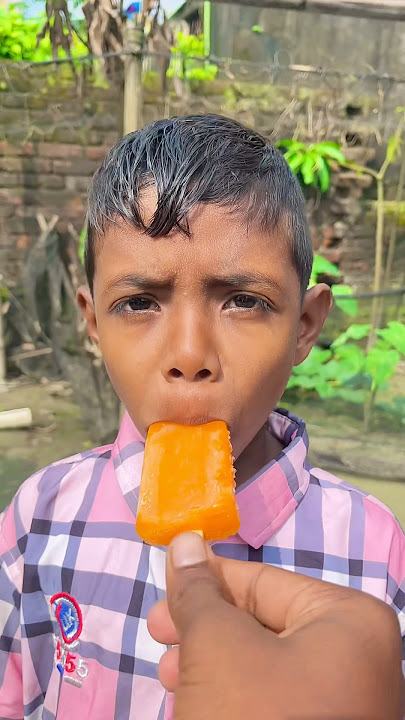Raju and his brother ice cream  fun challenge 🤣 #shorts #funny #funnymoment ￼￼