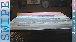 3rd💥Experiment to CREATE Texture | Dry Swipe | Fluid Art Technique | DUTCH & SWIPE Pour🌅Abstract Art screenshot 3