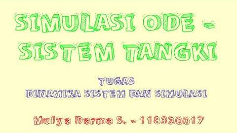 Penjelasan Singkat Model dan Simulasi ODE - Sistem Tangki Menggunakan Python dan Excel