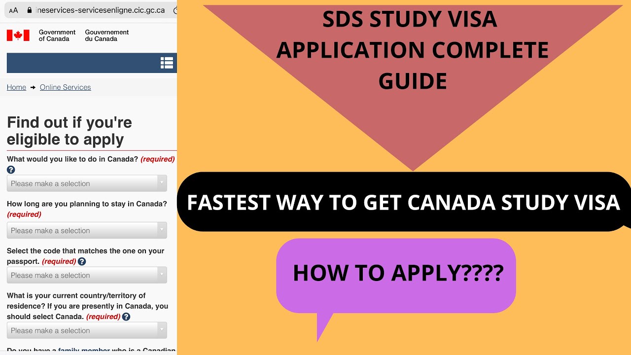 How to Online Apply Canada Study Permit (Student Direct Stream) Step by ...