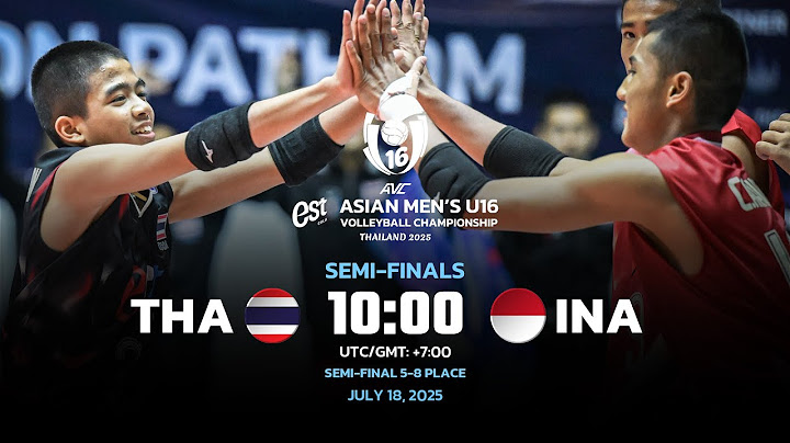 THA VS INA I SF 5-8 I 2ND ASIAN MEN'S U16