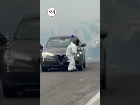Video Assalto a un portavalori sulla Lecce Brindisi sparatoria con i carabinieri e superstrada bloccata