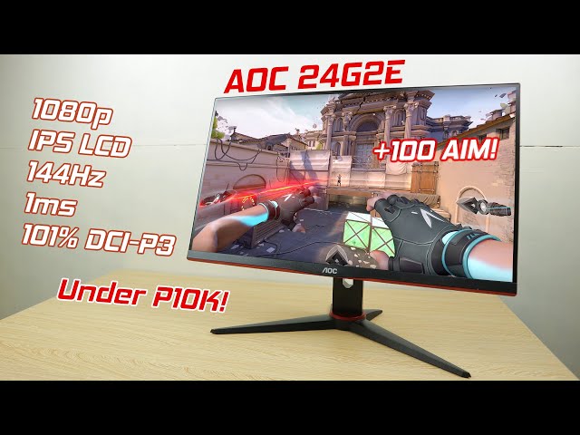 Best Value 144Hz Monitor for UNDER P10K! - AOC 24G2E Review! 