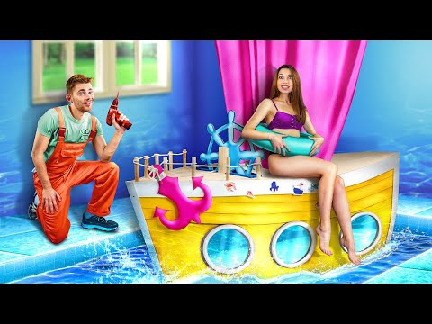 Video Chúng Tớ Xây Nhà Tí Hon Tại Nhà! Cách Xây Tàu Thủy - youtube