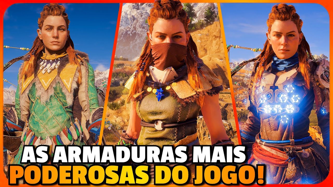 TOP 5 MELHORES TRAJES do JOGO - Horizon Zero Dawn