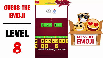 Guess The Emoji Level 8 - All Answers - Walkthrough ( By GMonks Entertainment )