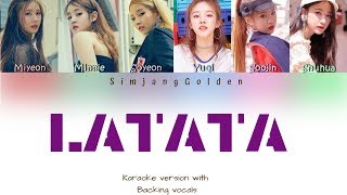 (G)I-DLE (여자아이들) - 'LATATA' (라타타) - Karaoke with backing vocals