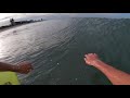 Surboard POV (glassy waves on Catch surf plank)