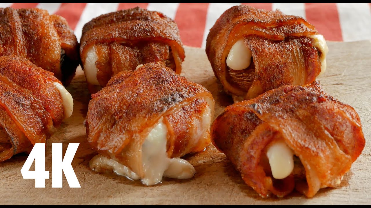 Whiskey-Bacon-Cheese-Pilze - BBQ Grill Rezept Video - Die Grillshow 142