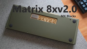 Matrix 8xv2.0 Original Typing Sounds - MX Blacks